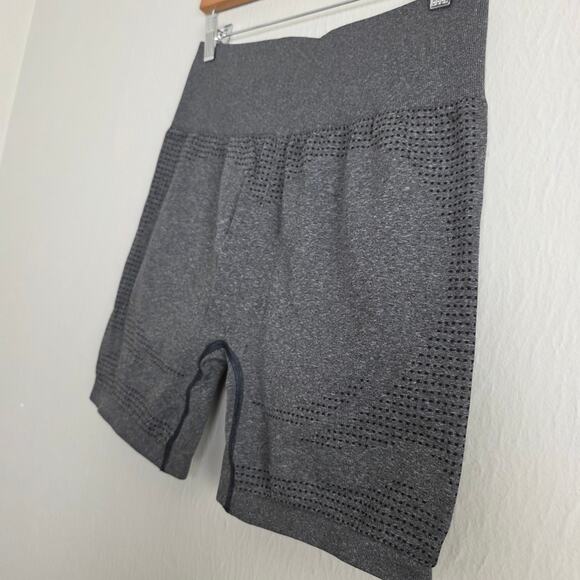 Gymshark Vital Seamless High Waisted Biker Shorts Dark Gray NWOT Size XL - Picture 7 of 8